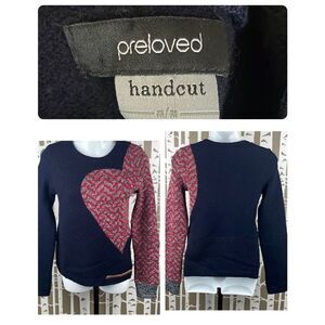 Anthropologie Handcut by Preloved Upcycled Wool Sweater sz M